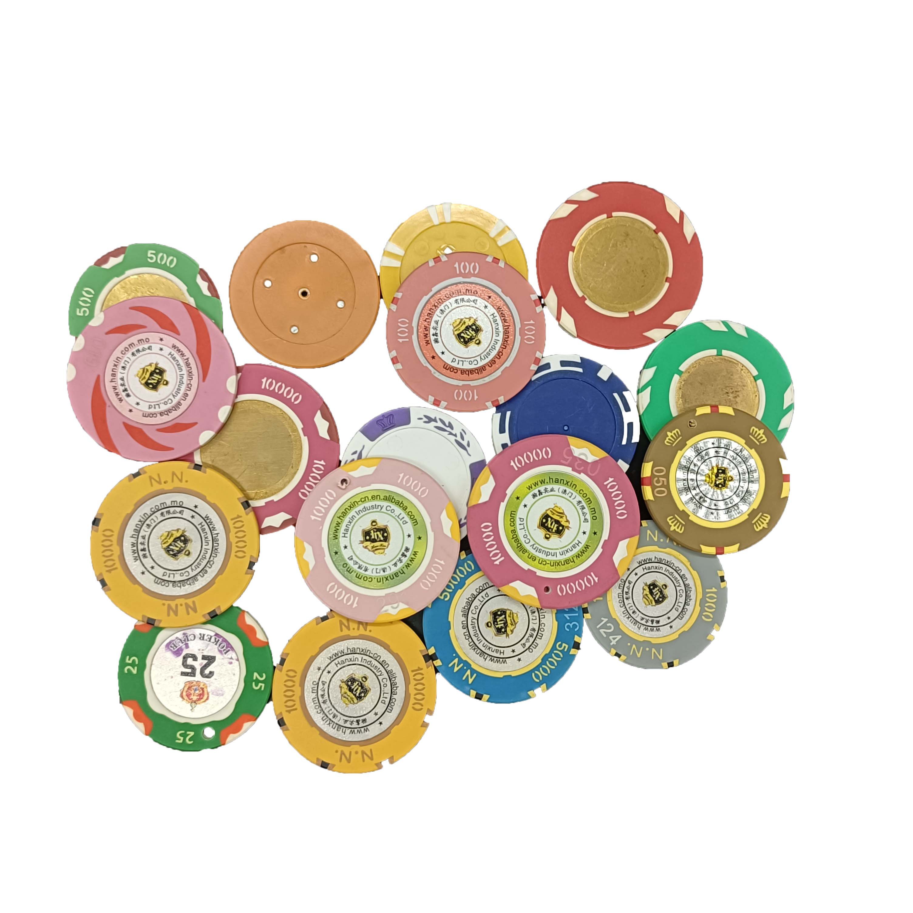 Customized High Quality Ceramic Material Aria Casino Poker Chips with custom logo