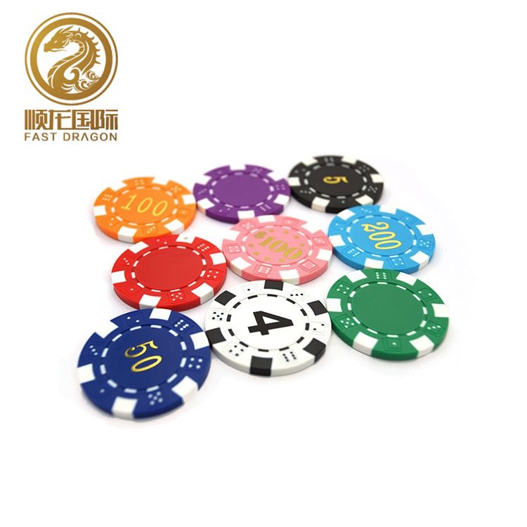 Wholesale Poker Chips Texas Hold'em 14g Clay Round Value Poker Club Casino Coins Poker Chips