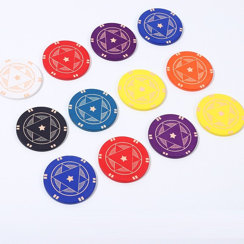 Wholesale 43mm High-end Texas Hold'em Ceramic Poker Chips Star Poker Chips New Entertainment Casino Ept Poker Chips