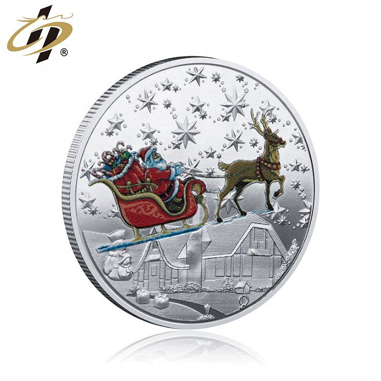 Promotional Gifts .999 Silver Metal Custom Company Logo Souvenir Coin