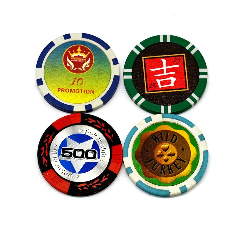 Customize Oversize Premium ABS Plastic Texas Poker Chips Professional European Casino Entertainment Poker Chips Set