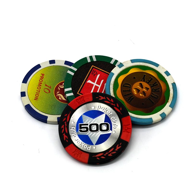 Customize Oversize Premium ABS Plastic Texas Poker Chips Professional European Casino Entertainment Poker Chips Set