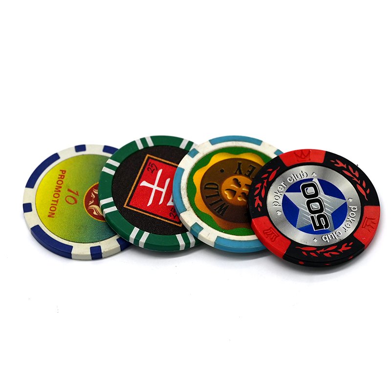 Customize Oversize Premium ABS Plastic Texas Poker Chips Professional European Casino Entertainment Poker Chips Set