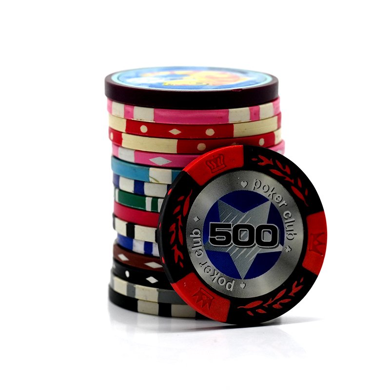 Customize Oversize Premium ABS Plastic Texas Poker Chips Professional European Casino Entertainment Poker Chips Set