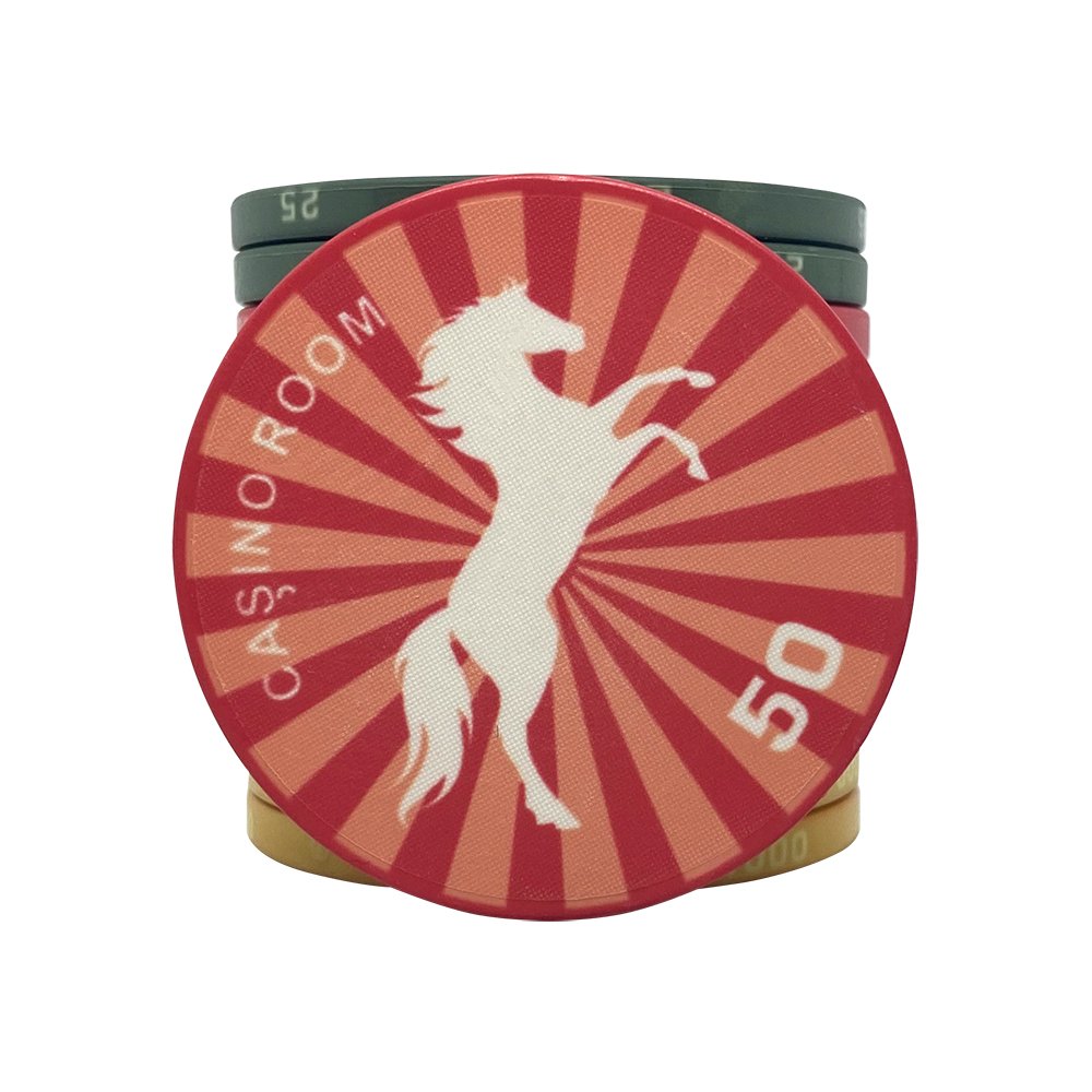 Ceramic poker chips supplier free design and production poker chips samples complete set of ceramic poker chips set for sale