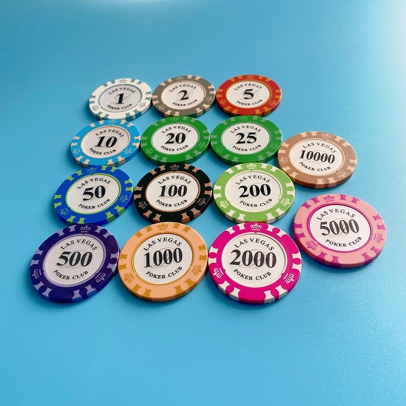 Crown LASVEGAS 40mm Clay and ABS Material Poker Chip Suit with Custom Logo