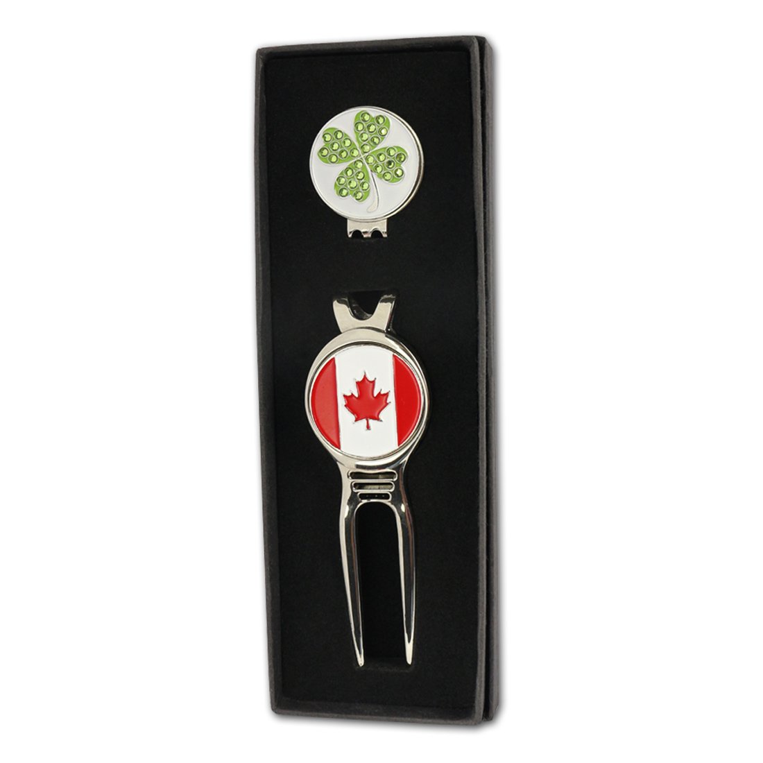Tee Ball Markers Divot Tool Hat Clip Towel Accessories Kit Branded Wholesales Custom Logo Golf Practice Gift Set With Box