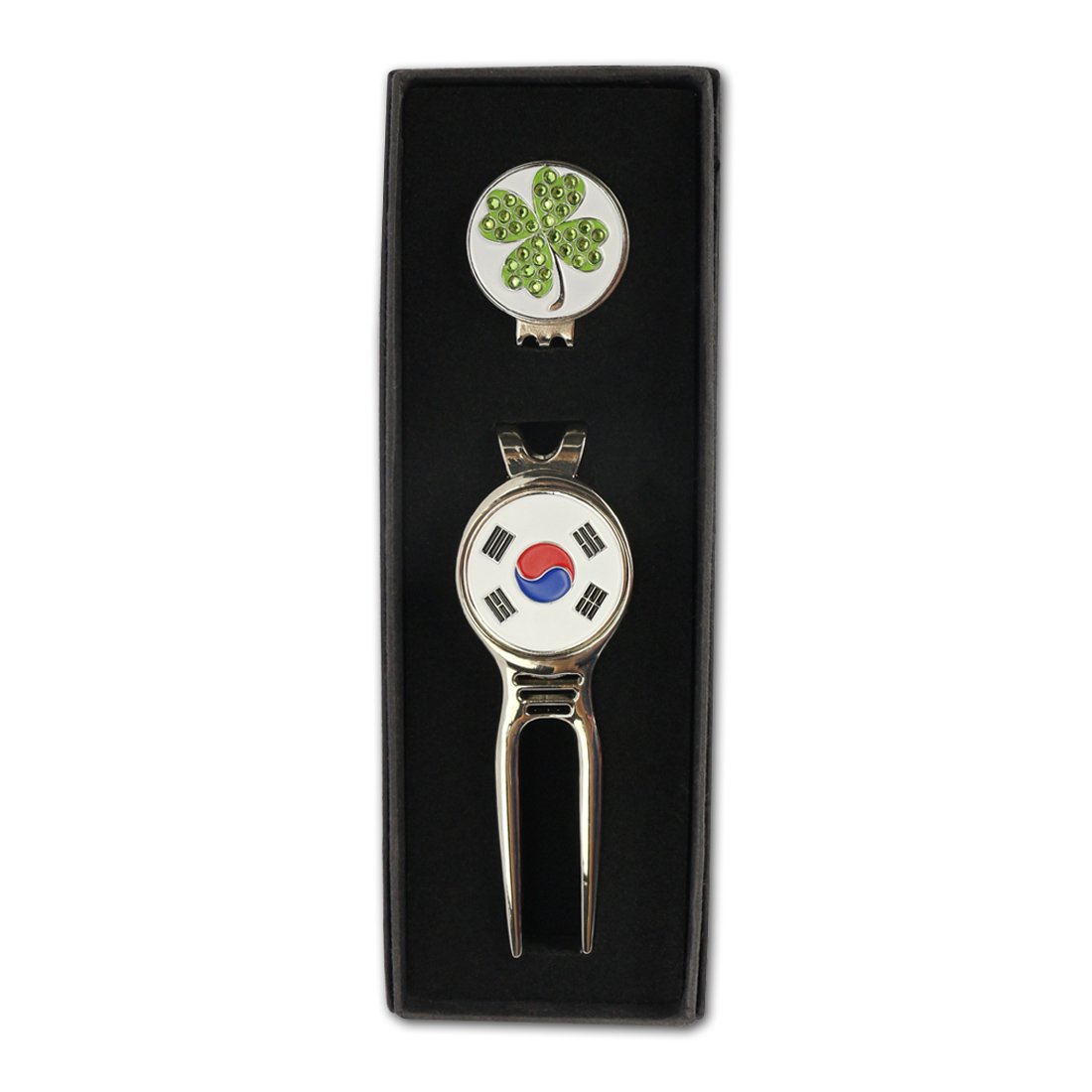 Tee Ball Markers Divot Tool Hat Clip Towel Accessories Kit Branded Wholesales Custom Logo Golf Practice Gift Set With Box
