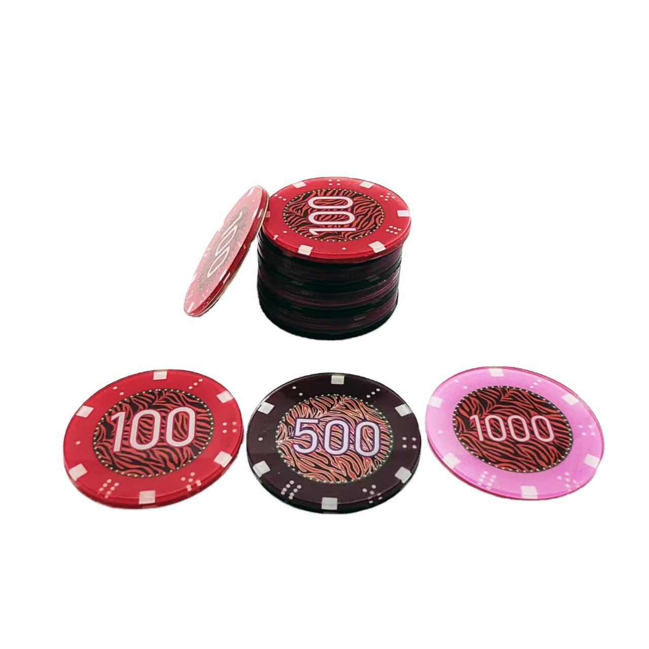 professional casino tokens poker chips with numbers entertainment club game bookkeeping coins gambling casino poker chips