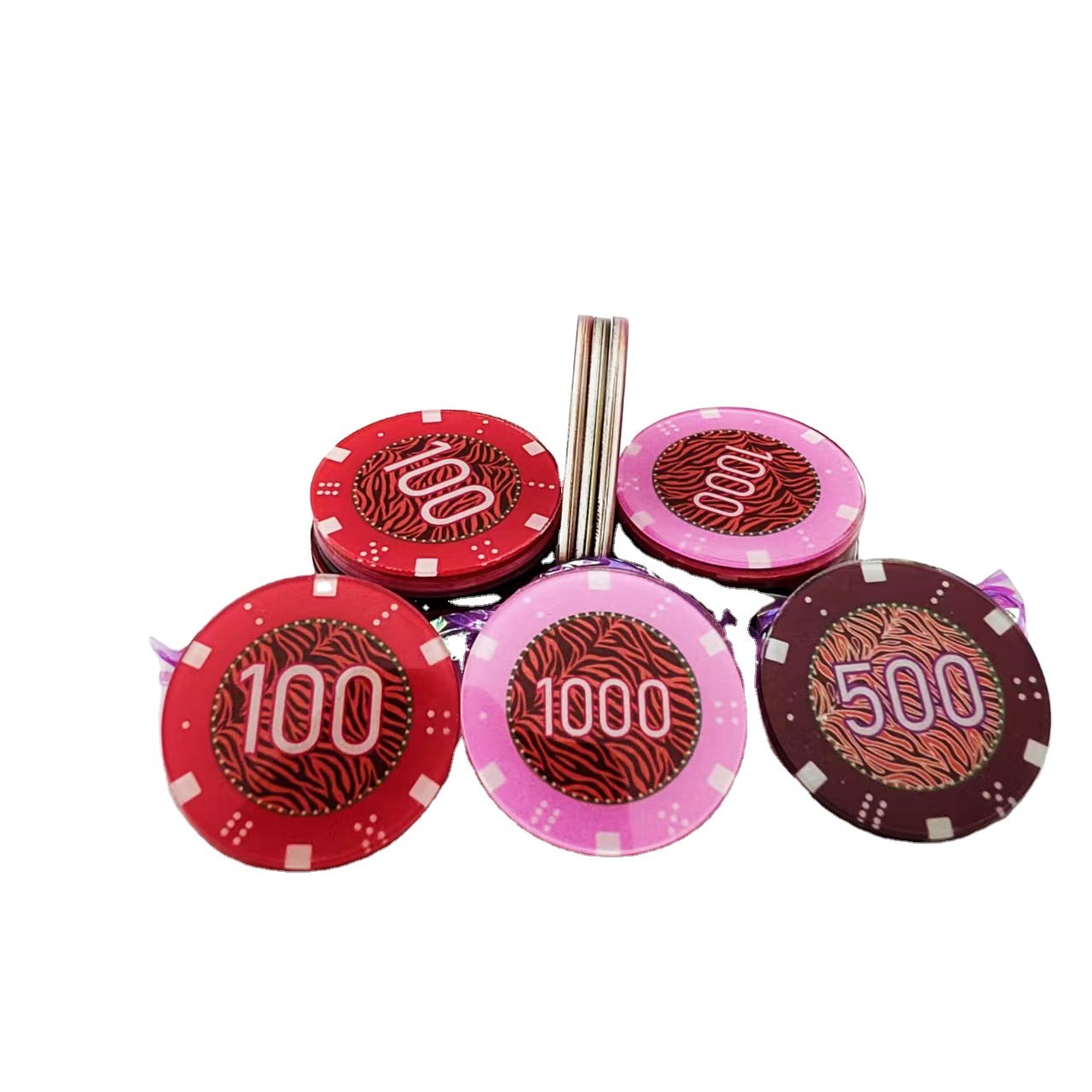 professional casino tokens poker chips with numbers entertainment club game bookkeeping coins gambling casino poker chips
