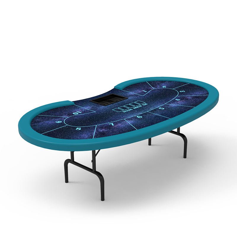 YH Wholesale Poker Table Comfortable Design Folding Gamble Table With Chips Tray
