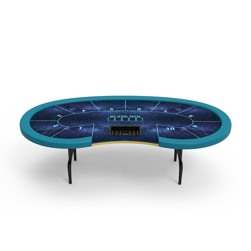 YH Wholesale Poker Table Comfortable Design Folding Gamble Table With Chips Tray