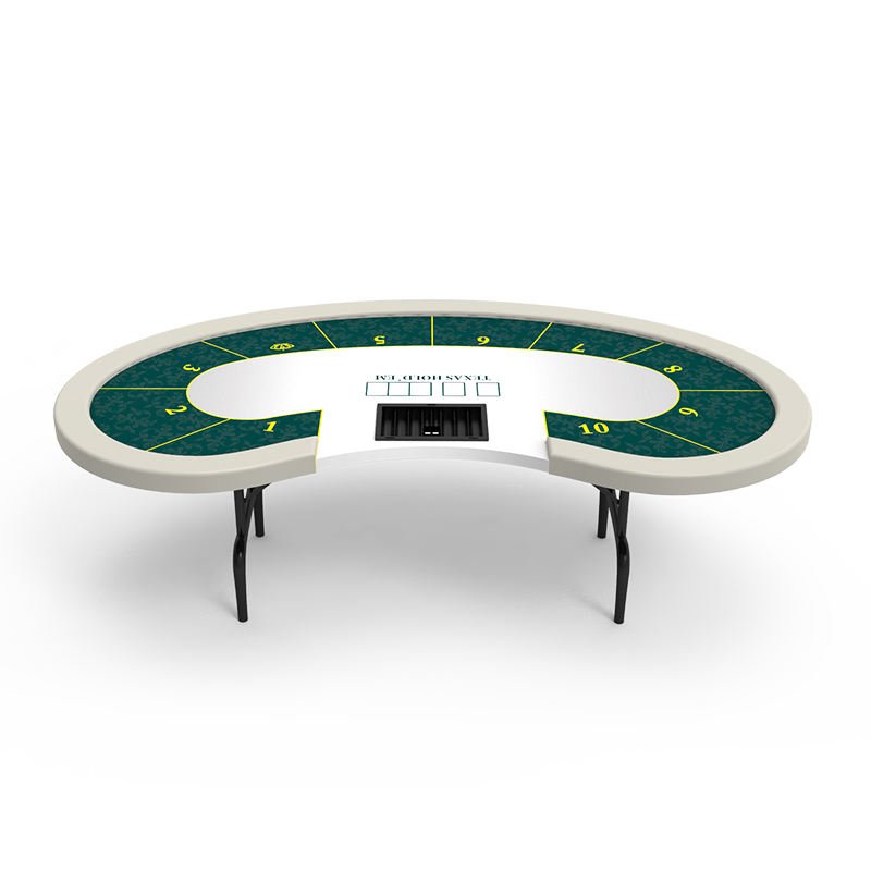 YH Wholesale Poker Table Comfortable Design Folding Gamble Table With Chips Tray