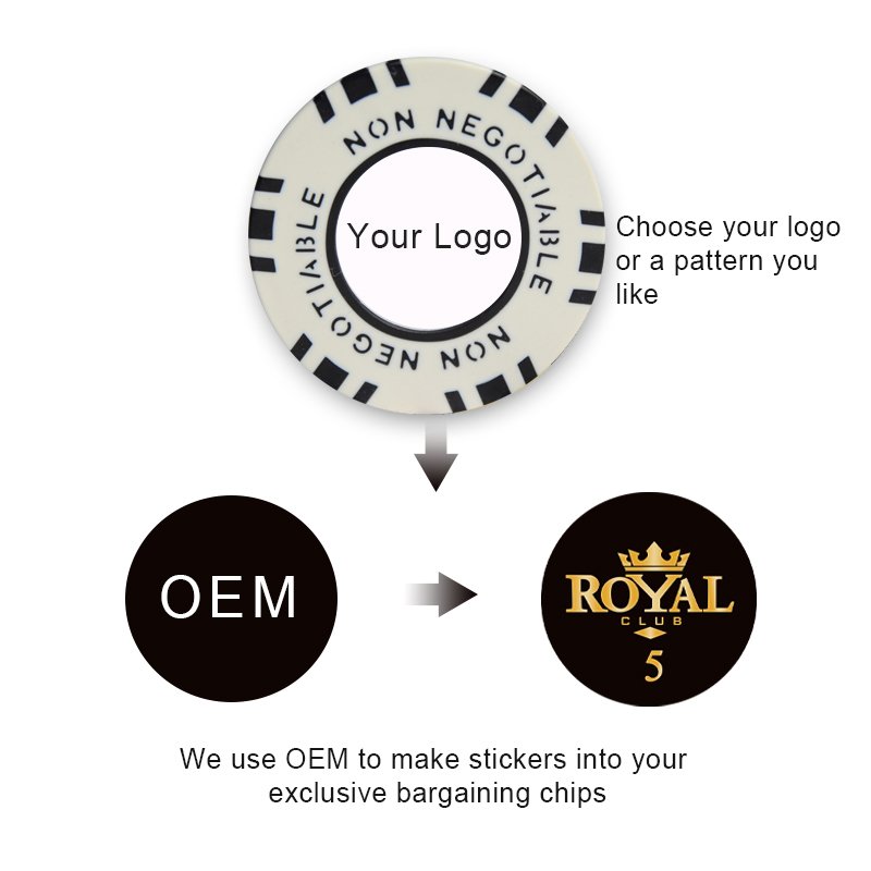 Factory 13.5g Sublimation Blank Premium Venerati Ept Ceramic Clay Monte Pokerchips Set for Custom Flush Poker Chip