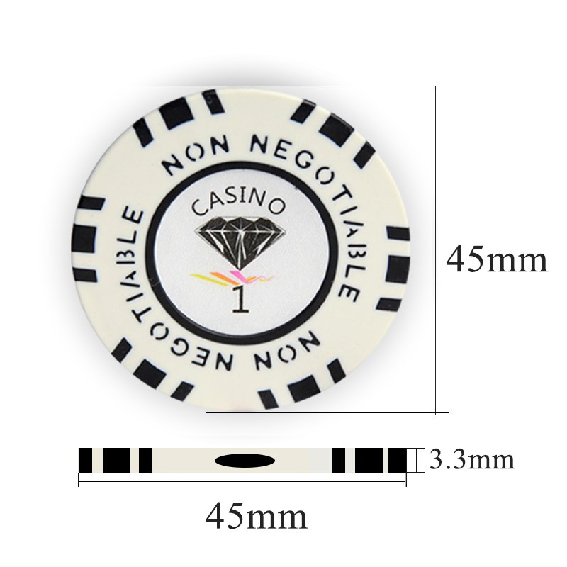 Factory 13.5g Sublimation Blank Premium Venerati Ept Ceramic Clay Monte Pokerchips Set for Custom Flush Poker Chip