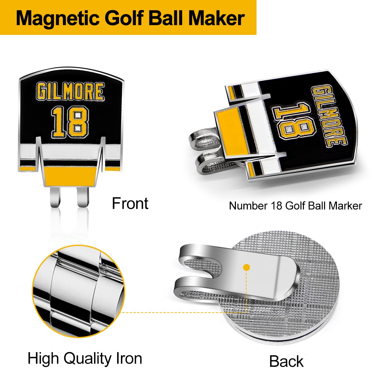 Fast Delivery Golf Ball Marker Magnet Poker Chip Golf Ball Marker Ball Marker Golf With Hat Clip