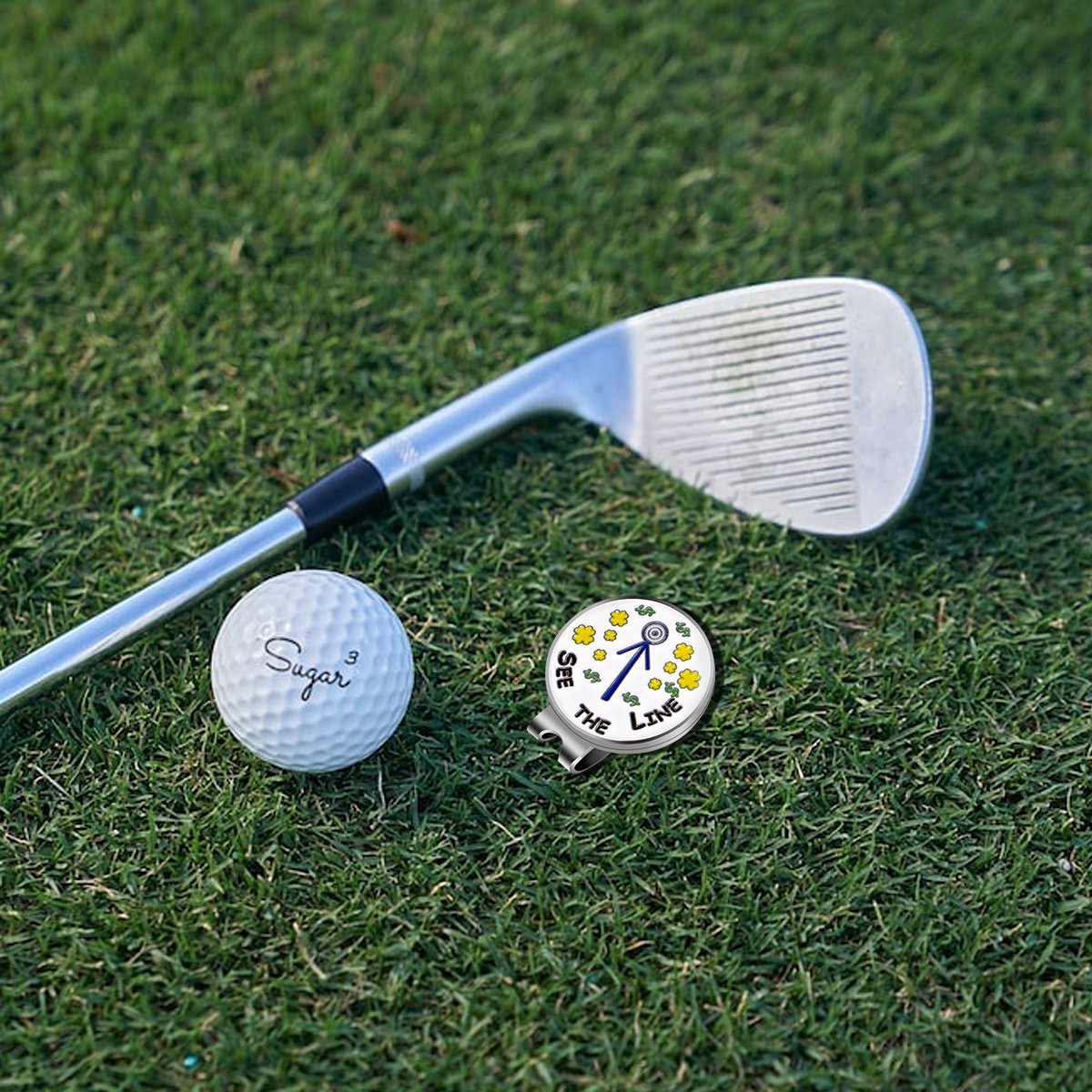 Fast Delivery Golf Ball Marker Magnet Poker Chip Golf Ball Marker Ball Marker Golf With Hat Clip