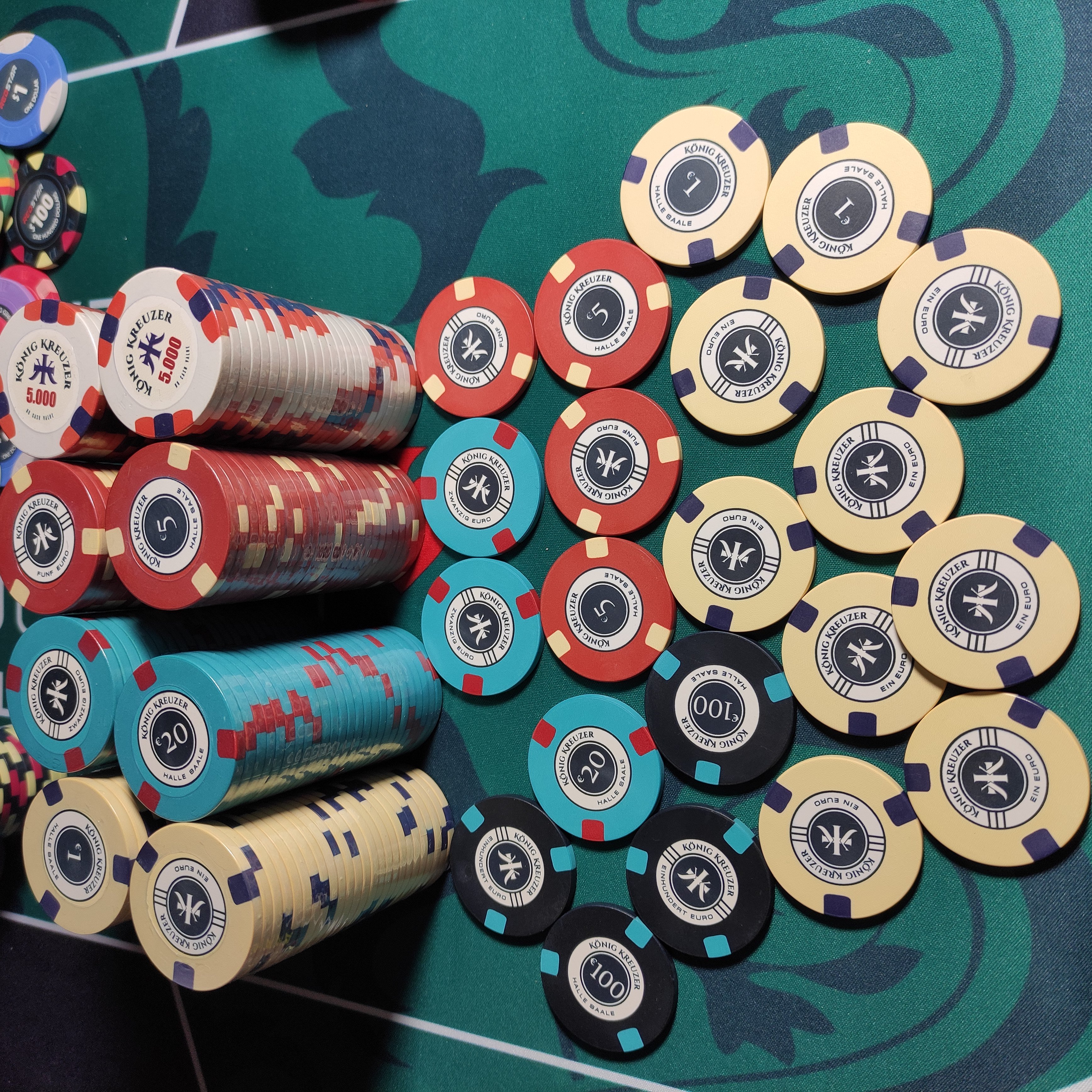 Classic10g ceramic poker chips stock goods clear