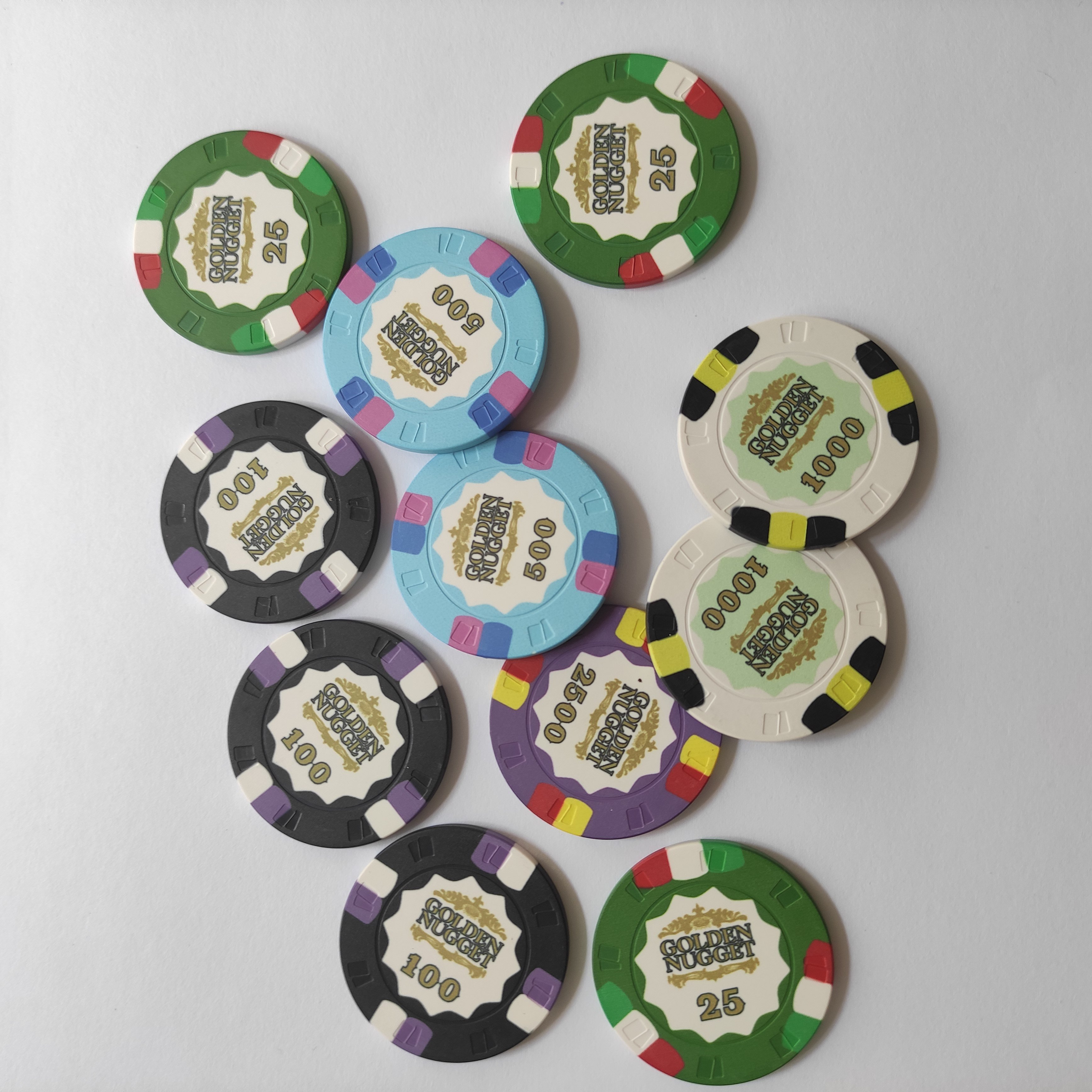Classic10g ceramic poker chips stock goods clear