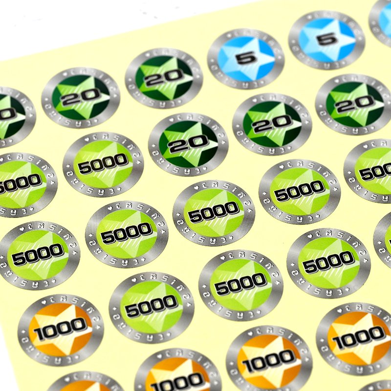 Factory Selling Baccarat Poker Chip Sticker Casino Plastic Premium Clay EPT Custom Ceramic Poker Chips