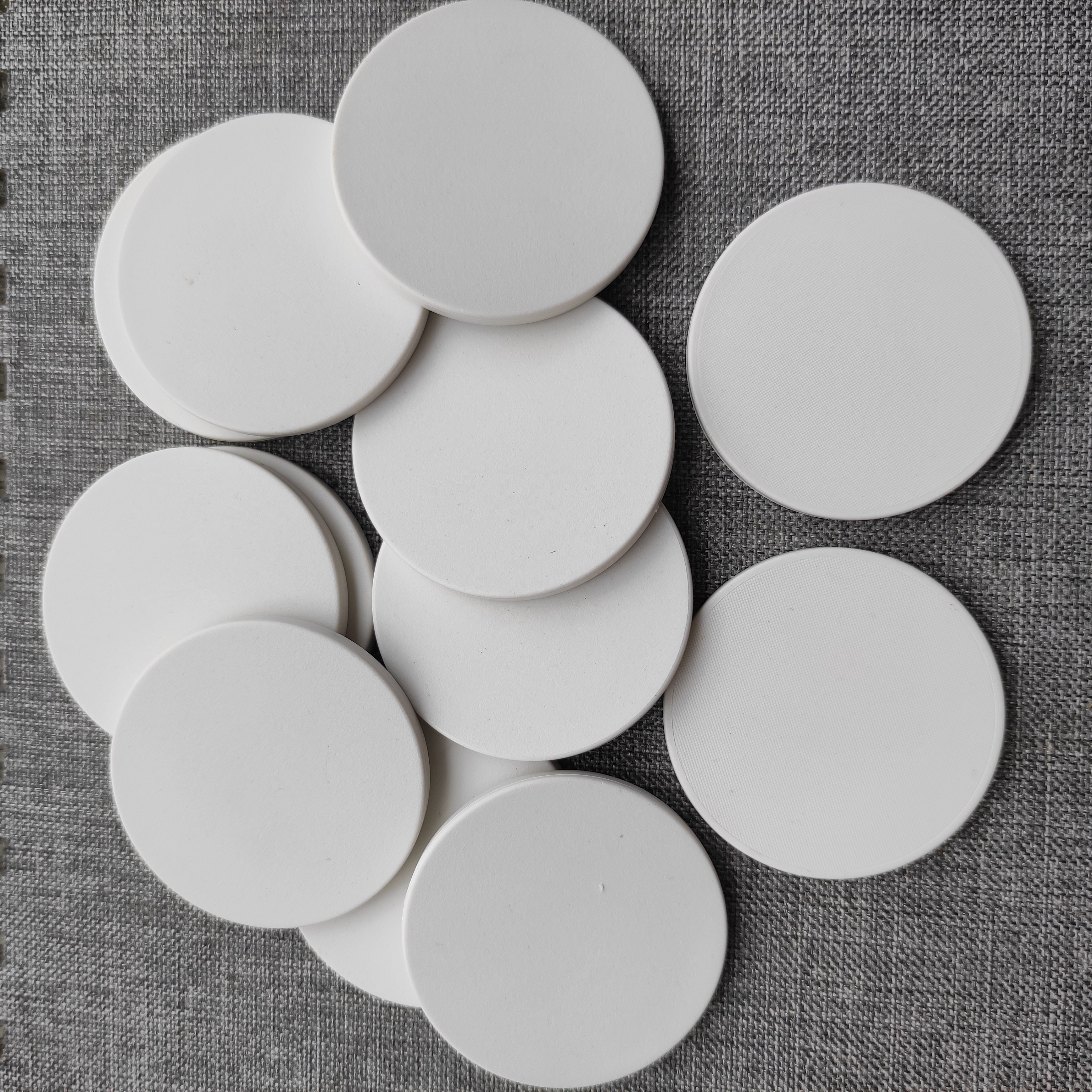 39mm 43MM 46MM 50MM 55MM Poker chips 10g ceramic blank for heat transfer printing or heat sublimation