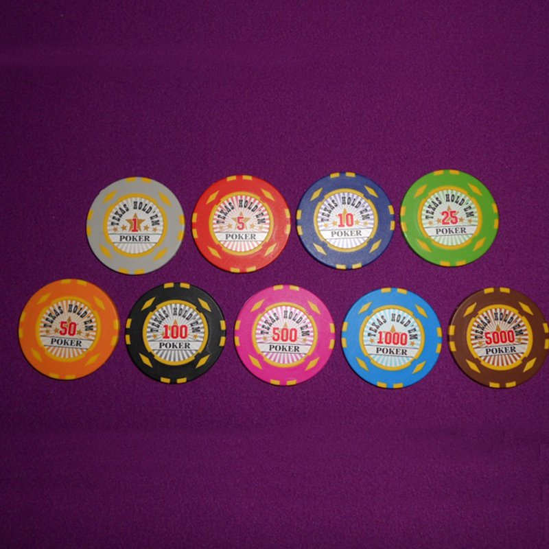 Texas Hold'em clay poker chip custom made