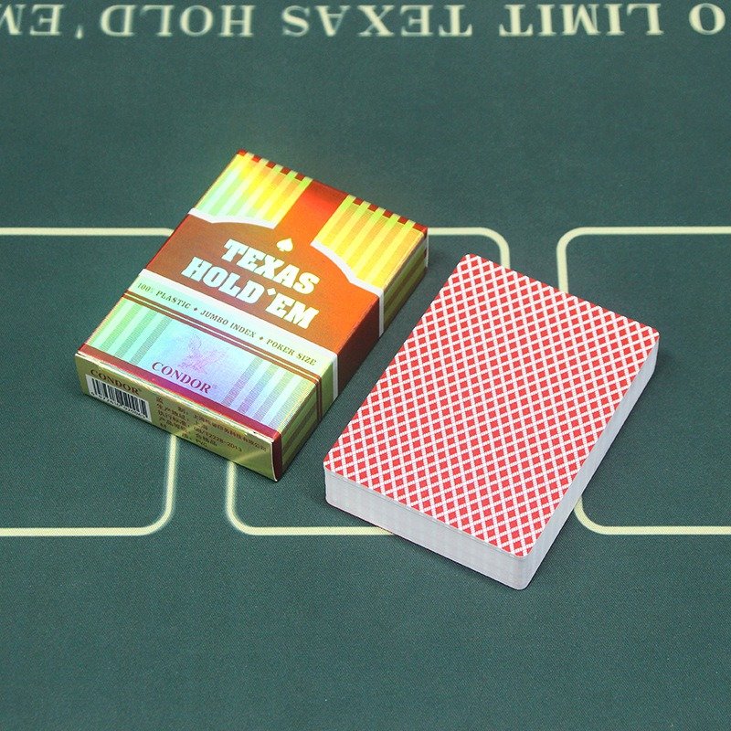 Poker Cards Texas Large Print Poker Plastic Playing Cards Pvc Playing Cards Waterproof Table Games Wholesale Clubs