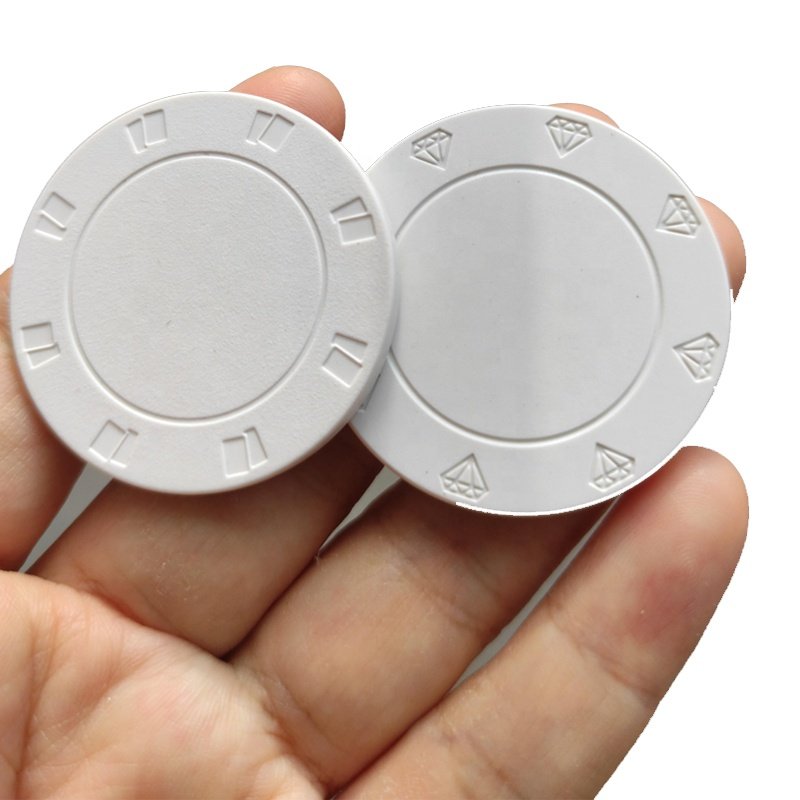 10G blank ceramic poker chips for wholesale