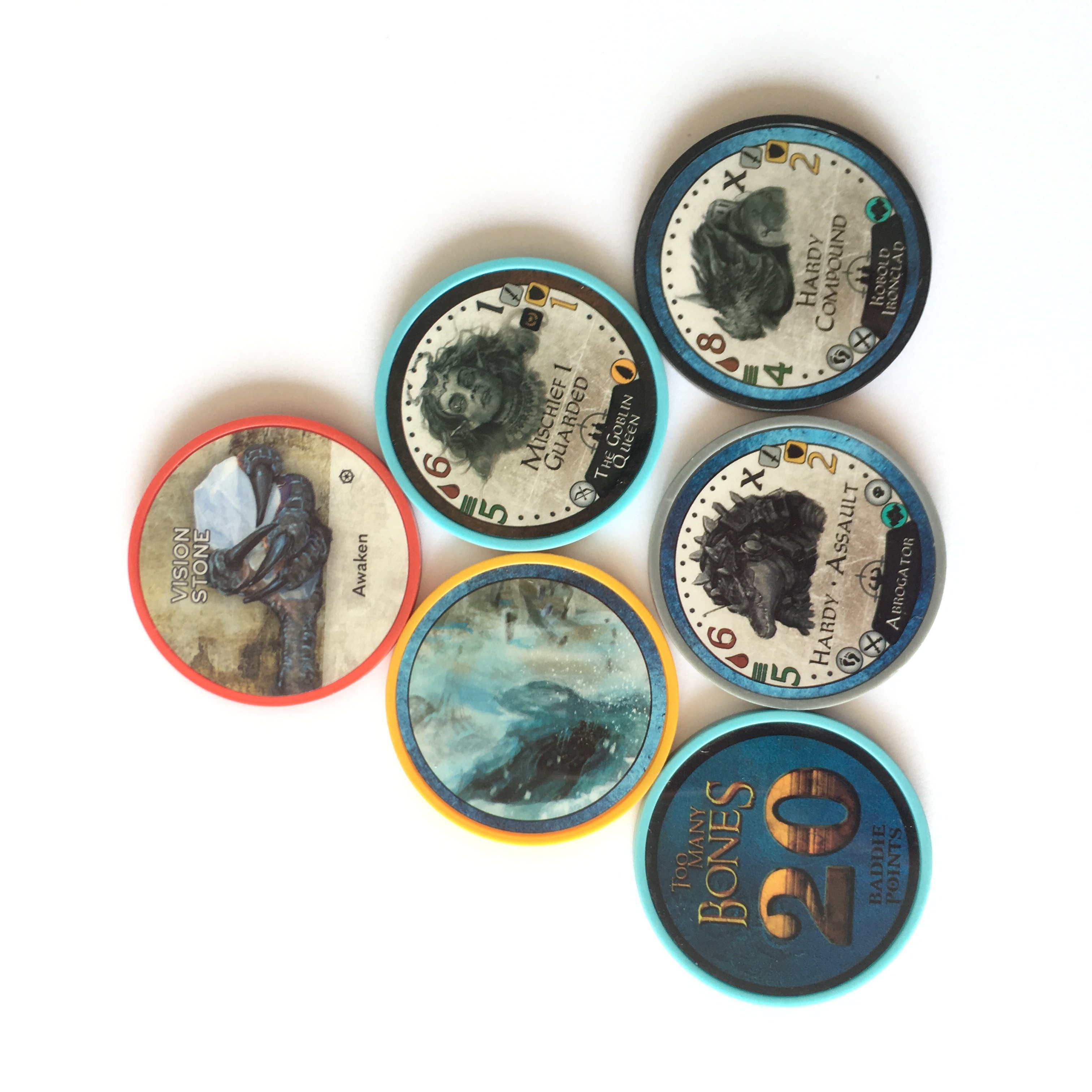 11.5g ABS Poker Chips with Various of Stickers Customized Casino Table Games