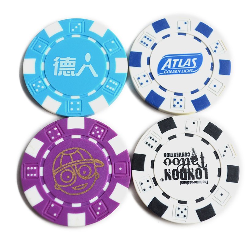 Manufacturers Golf Club Customized Logo ABS Poker Chip Marker Golf Ceramic Poker Chip Marker