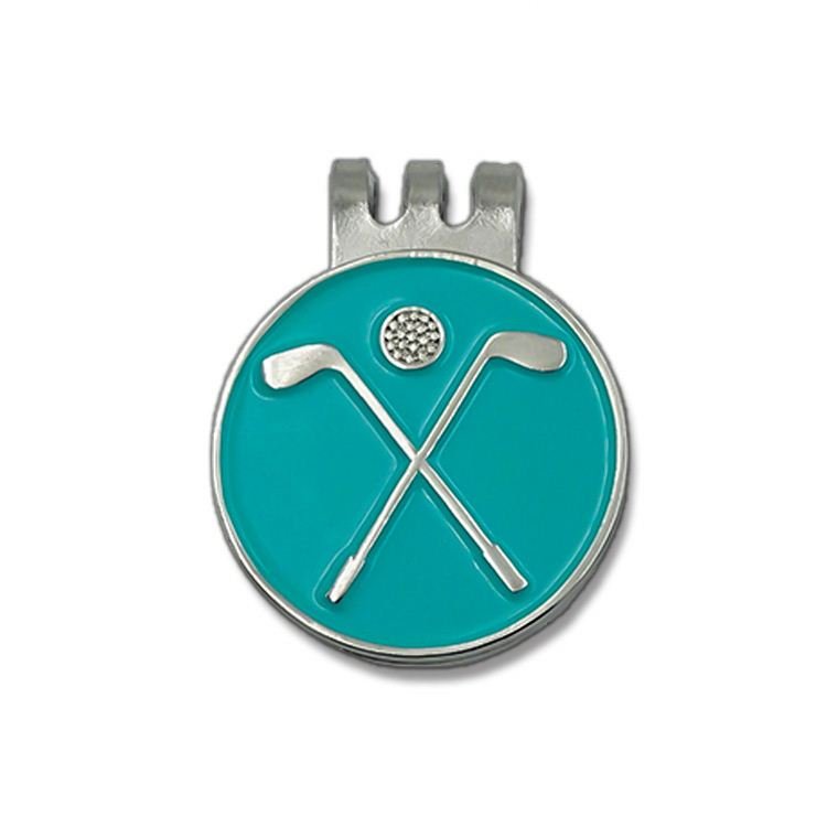 Customized Cast Metal Magnetic Poker Chip Golf Ball Marker Sundial Yardage Grid Ball Marker