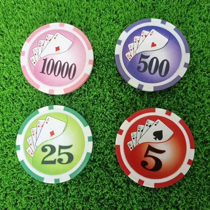 Monte Carlo Poker Chips Custom Made Factory Supplier Golf Poker Chips Casino Poker Chip Display