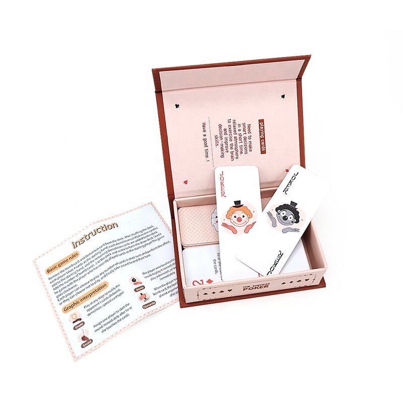 Manufacturer Custom Printing 300-350 Black And White Paper Game Cards With 2 Piece Box Personzed Playing Cards Sports Cards