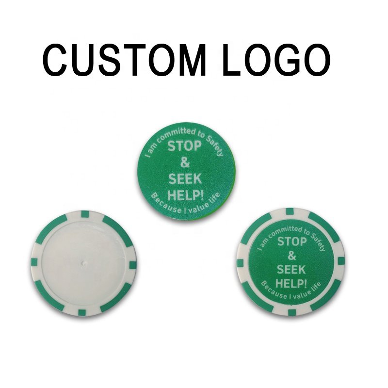 Magnetic Golf Poker Chip And Ball Marker For Golf Plastic Coin Golf Marker