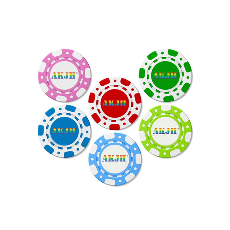Magnetic Golf Poker Chip And Ball Marker For Golf Plastic Coin Golf Marker