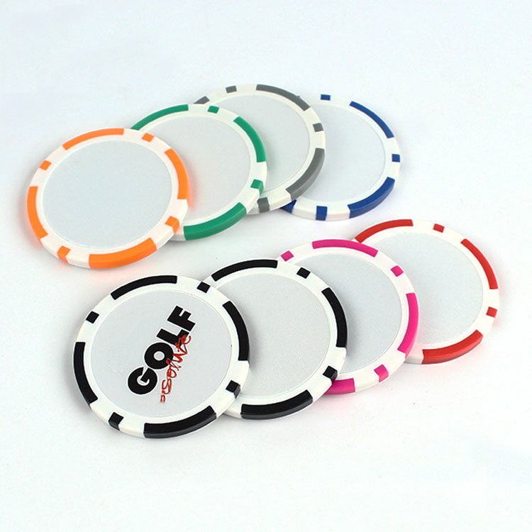 Hot sale custom poker chip style golf ball markers wholesale