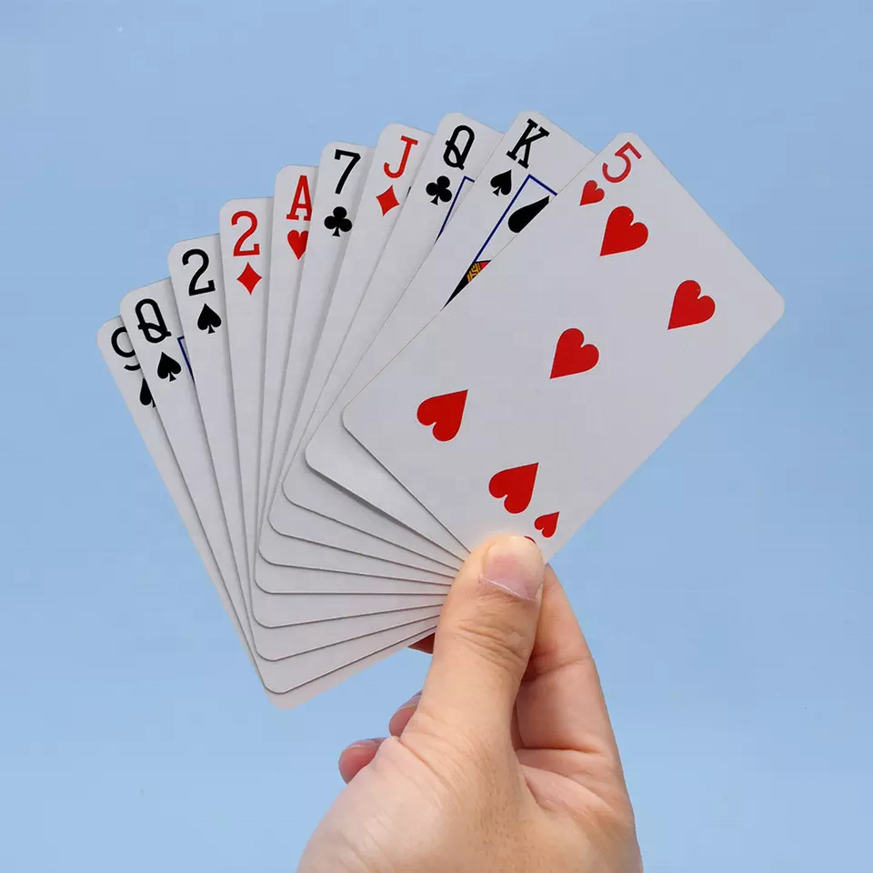 Custom party drinking board game waterproof playing cards printing