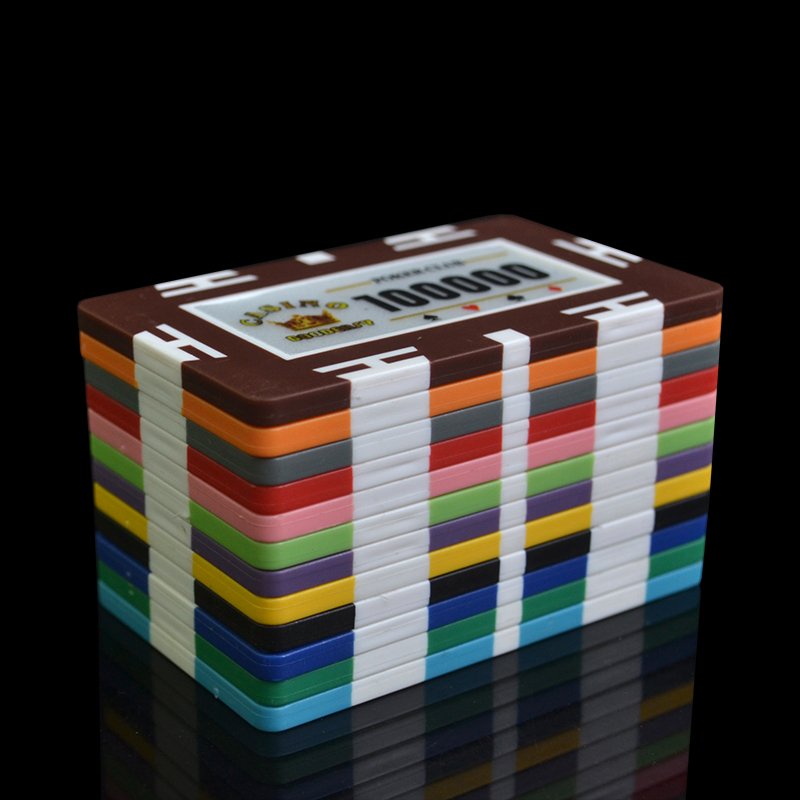 29g Clay/Iron Texas Hold'em Poker Square Crown Cheap Poker Chips 11 Colors
