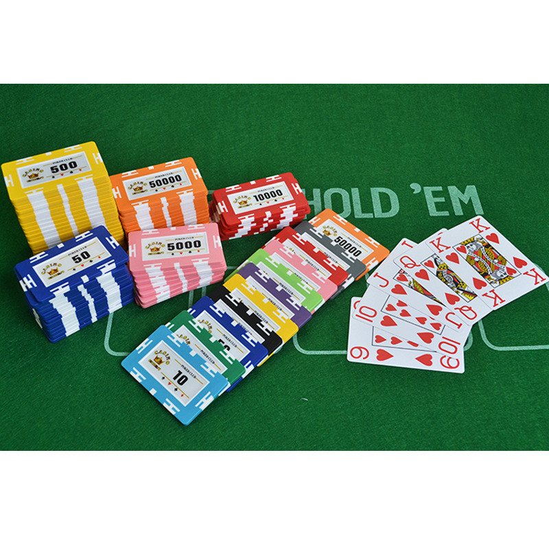 29g Clay/Iron Texas Hold'em Poker Square Crown Cheap Poker Chips 11 Colors