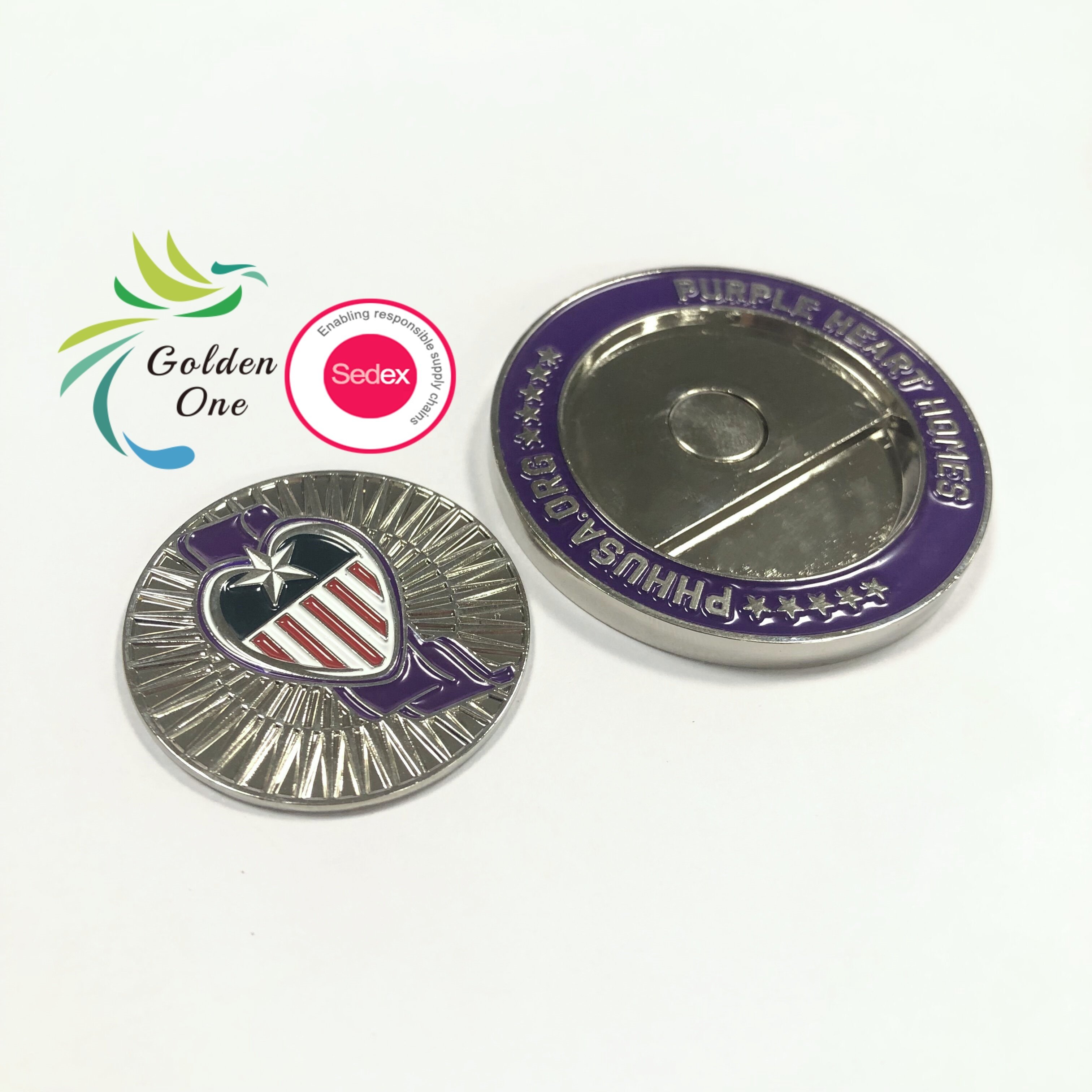 Personalized Custom Logo Metal Soft Enamel Golf Ball Marker Poker Chips Magnetic Hat Clip For Golf Accessories Promotional
