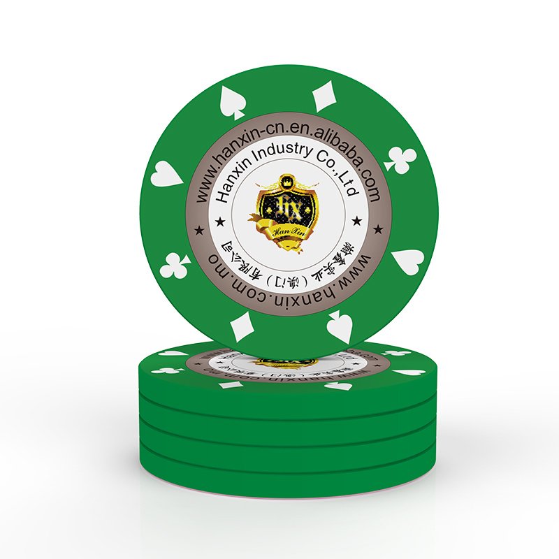 Poker Accessories Custom Label Token Flush Poker Chips ABS Material Poker De Fichas