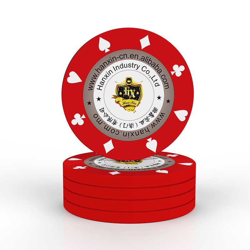 Poker Accessories Custom Label Token Flush Poker Chips ABS Material Poker De Fichas