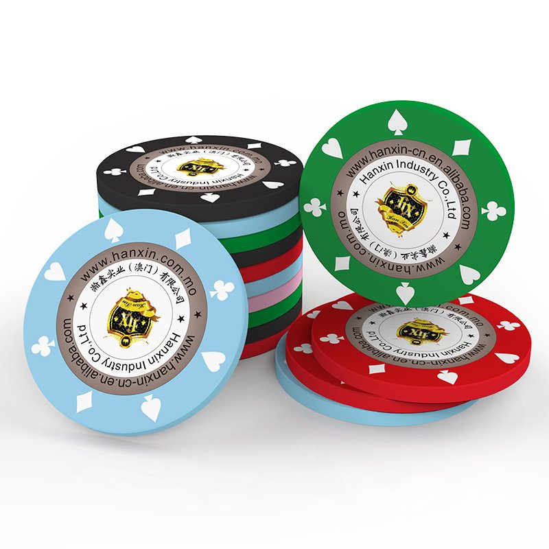 Poker Accessories Custom Label Token Flush Poker Chips ABS Material Poker De Fichas