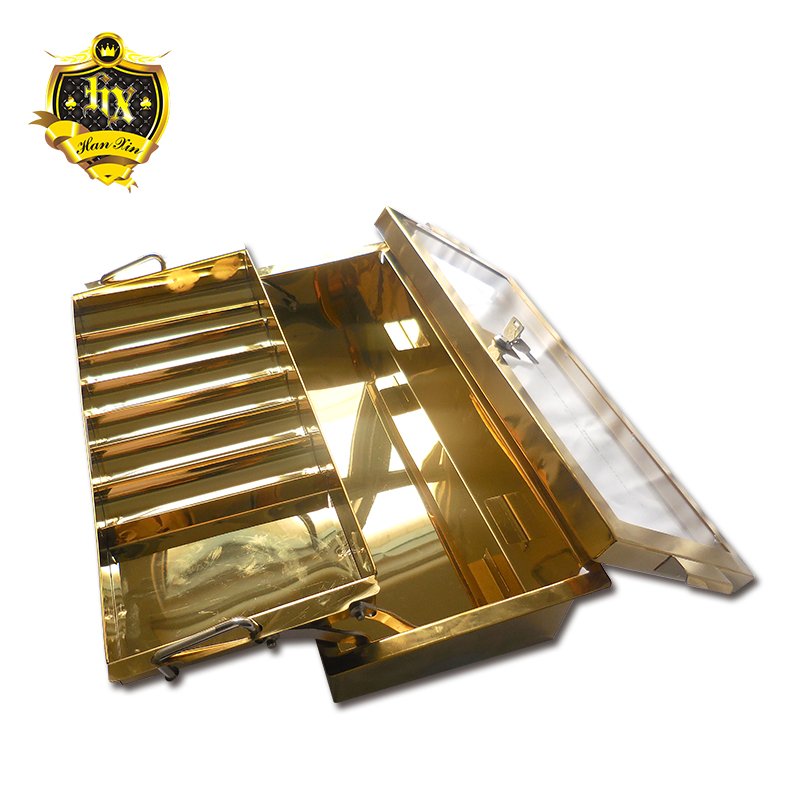High Quality Casino Poker Chips Dealer Tray Two Tier Poker Chip Flow Tray
