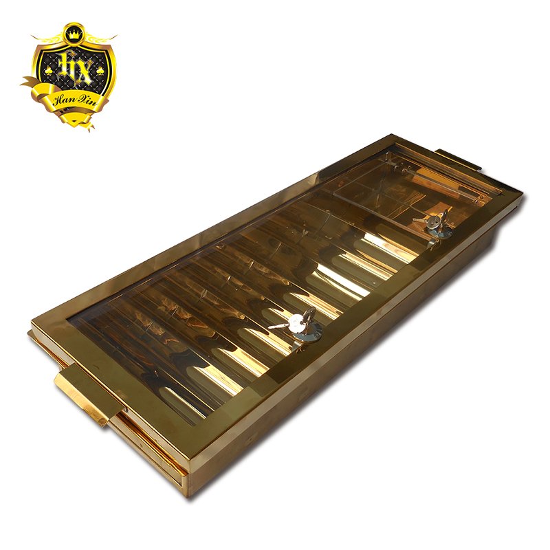 High Quality Casino Poker Chips Dealer Tray Two Tier Poker Chip Flow Tray