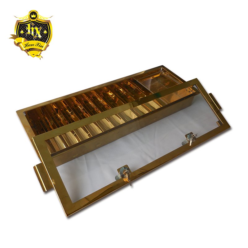 High Quality Casino Poker Chips Dealer Tray Two Tier Poker Chip Flow Tray
