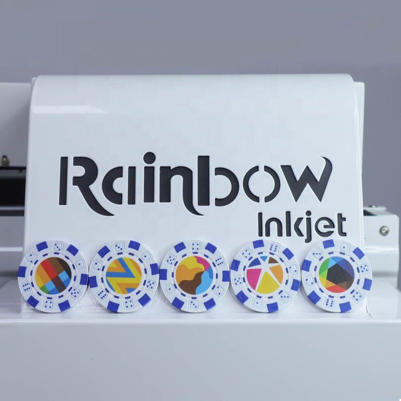 RB-4030Pro A3 A4 A5 size UV digital inkjet flatbed printer TX800 Mug Ceramic Tumbler Poker chip Phone case printer