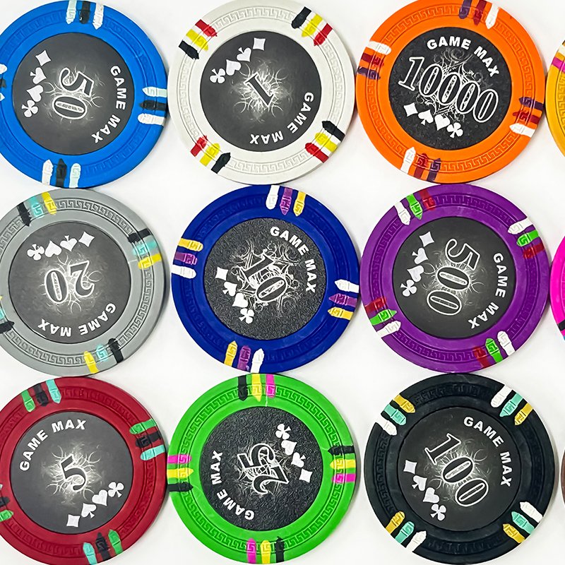 Clay Poker Chips 40mm Casino Chip Token Gambling for Card Board Game 14g