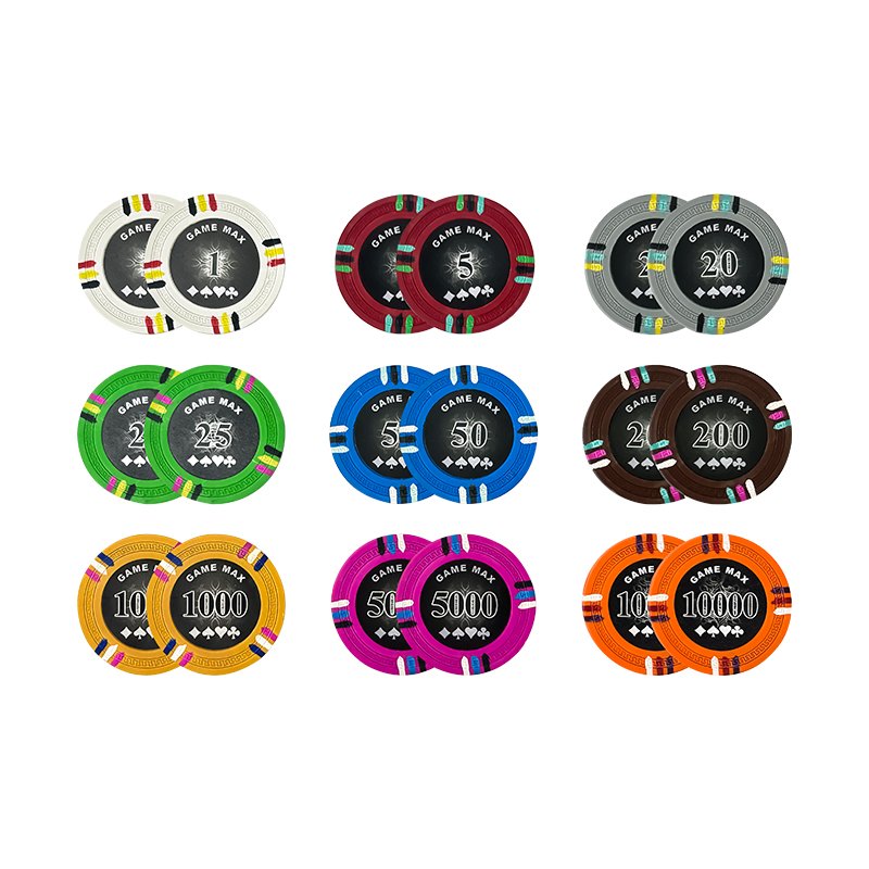 Clay Poker Chips 40mm Casino Chip Token Gambling for Card Board Game 14g