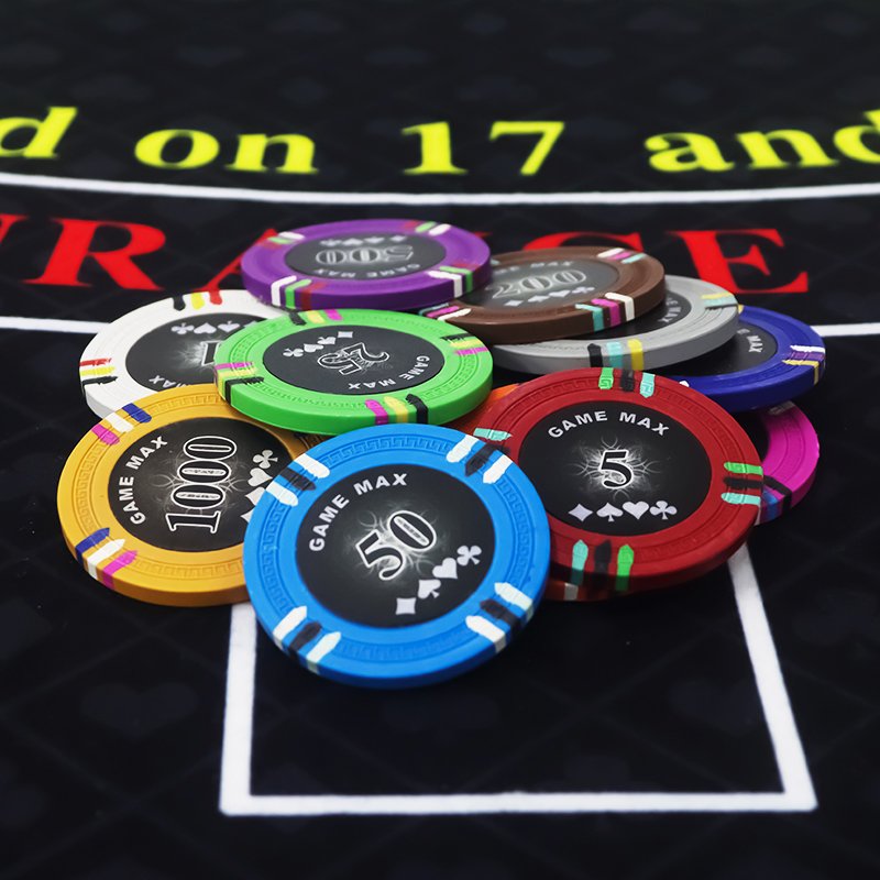 Clay Poker Chips 40mm Casino Chip Token Gambling for Card Board Game 14g